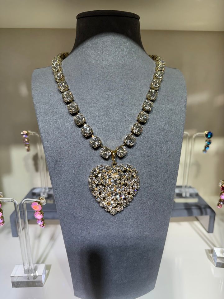 WAFA Heart Necklace - Clear
