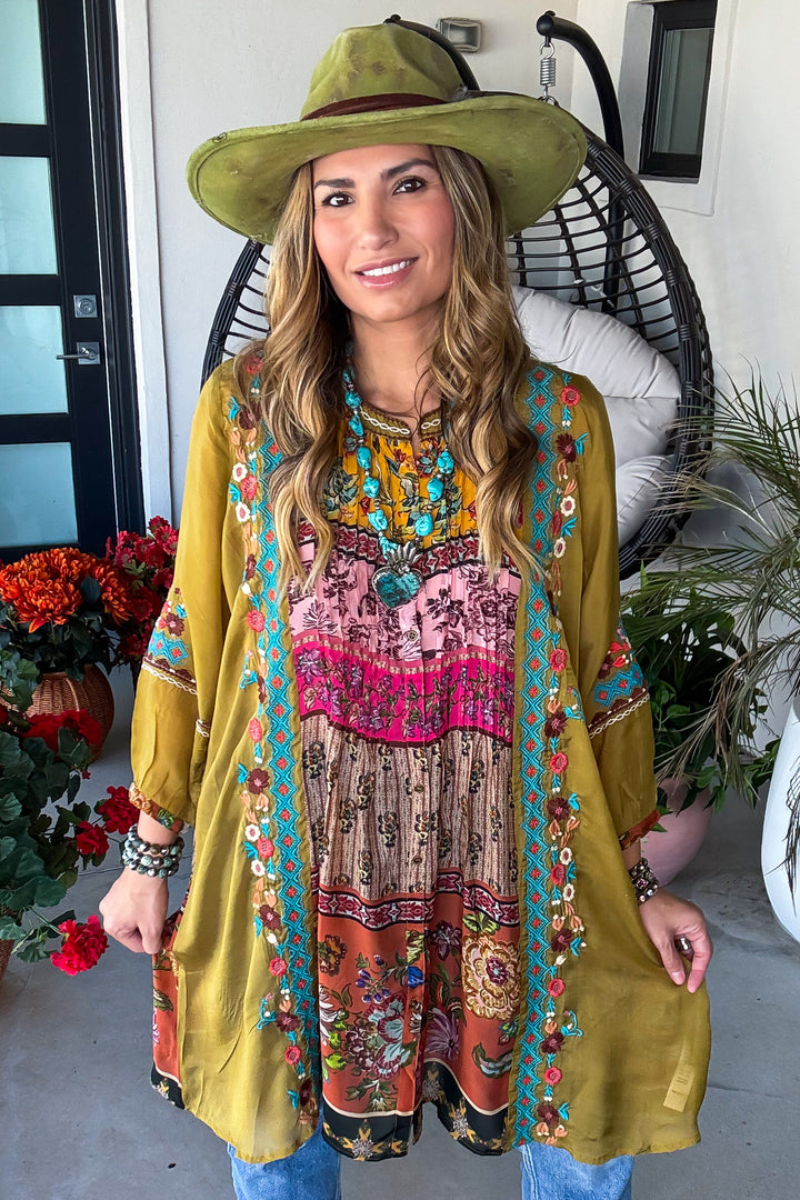 Rose Garden Top - Olive