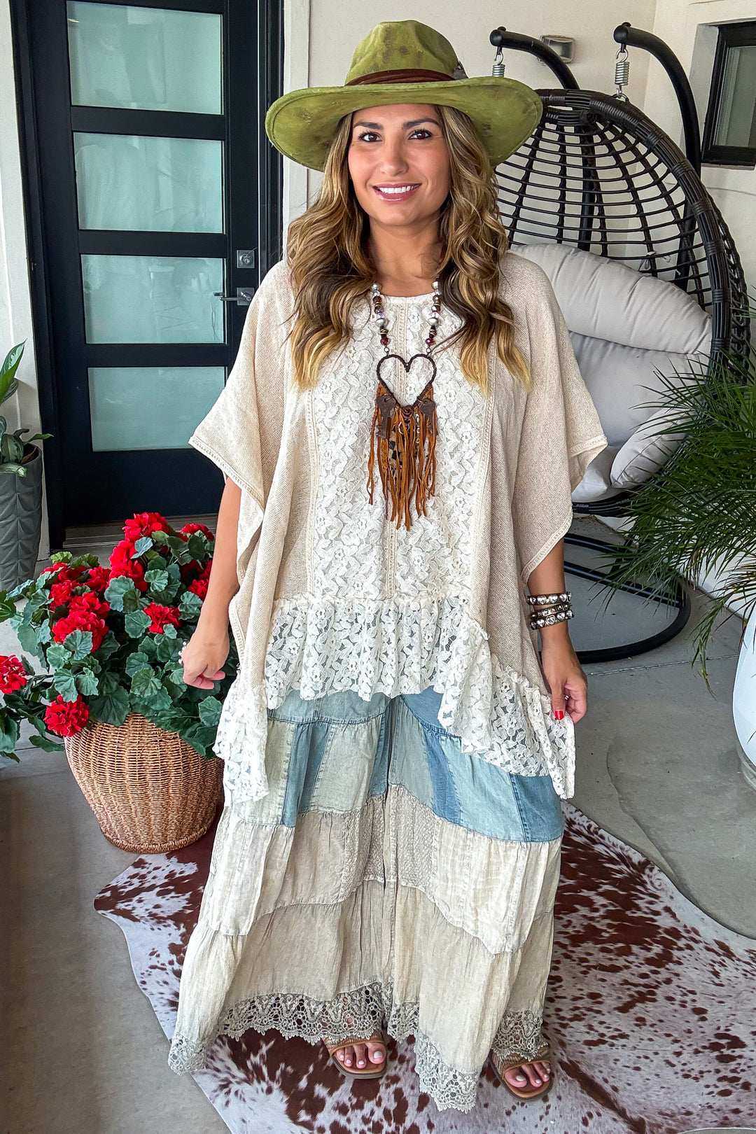 Weathered Beauty Top - 100% Cotton - Ivory