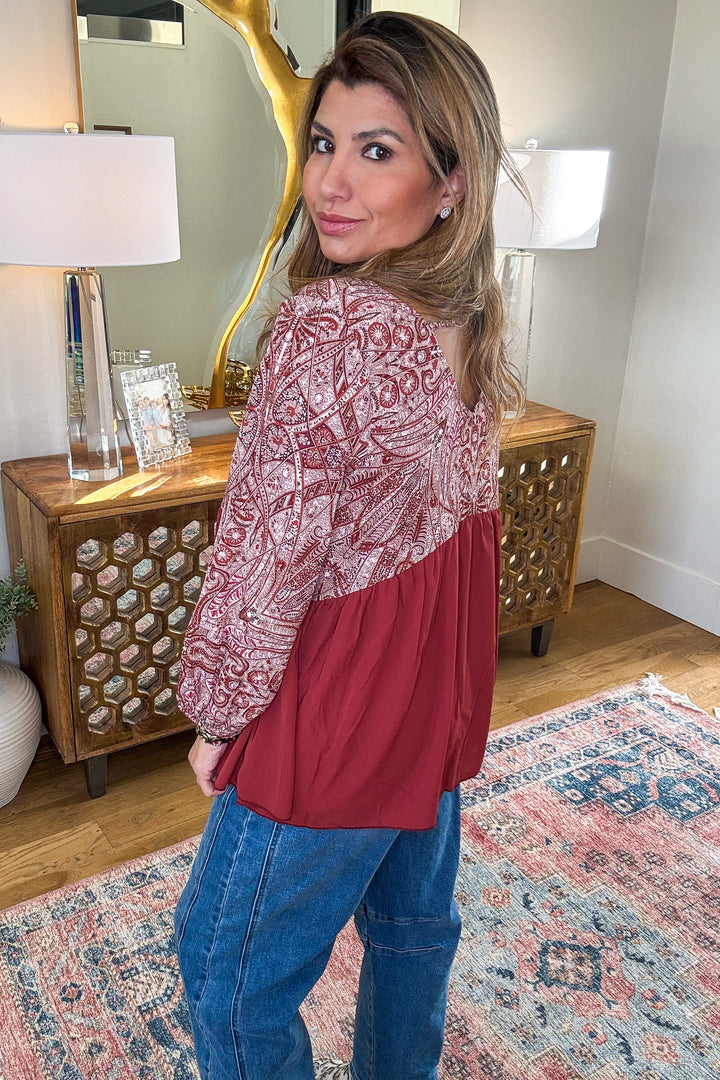 Precious Love Top - Rust