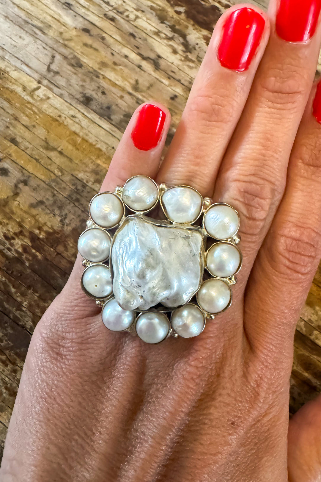 Heirloom Heart Baroque Pearl Ring