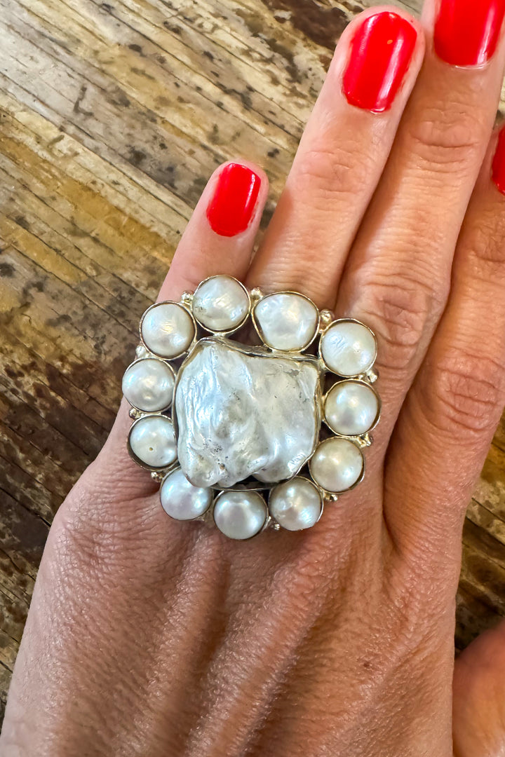 Heirloom Heart Baroque Pearl Ring