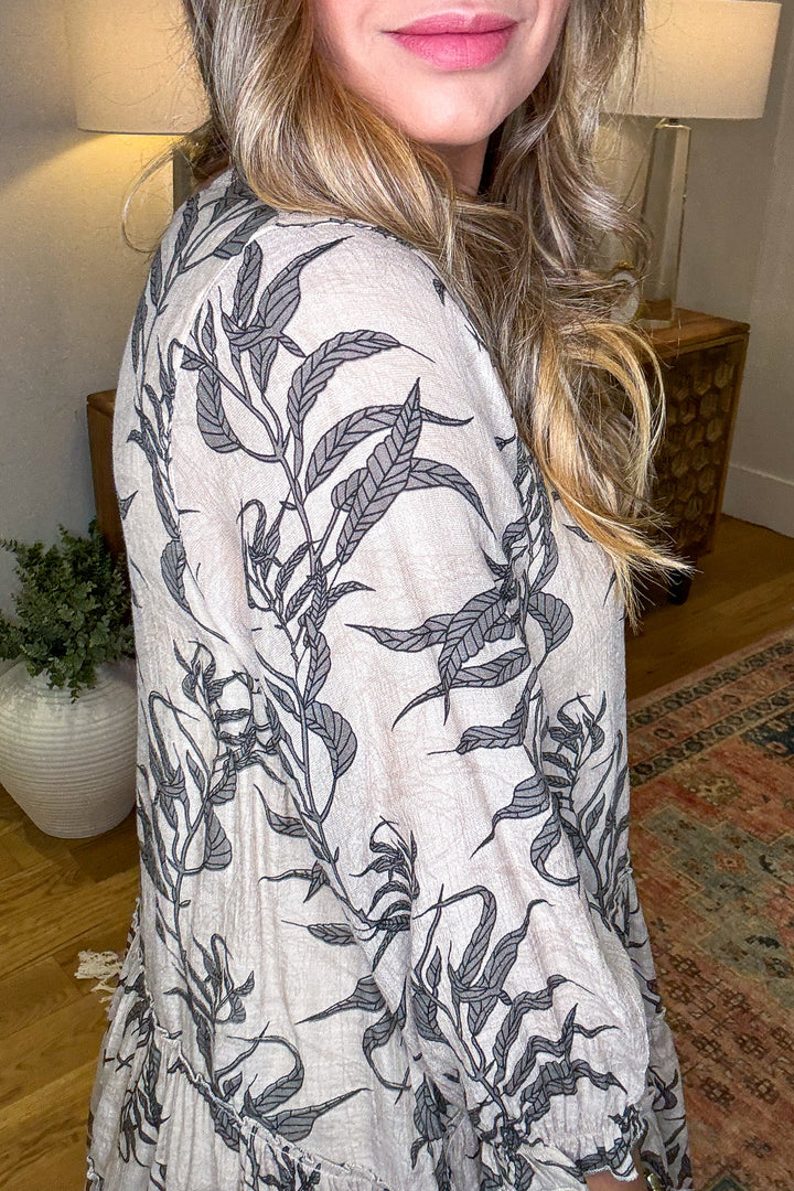Fascinating Day Tunic - Taupe (Size Large and XL Only)