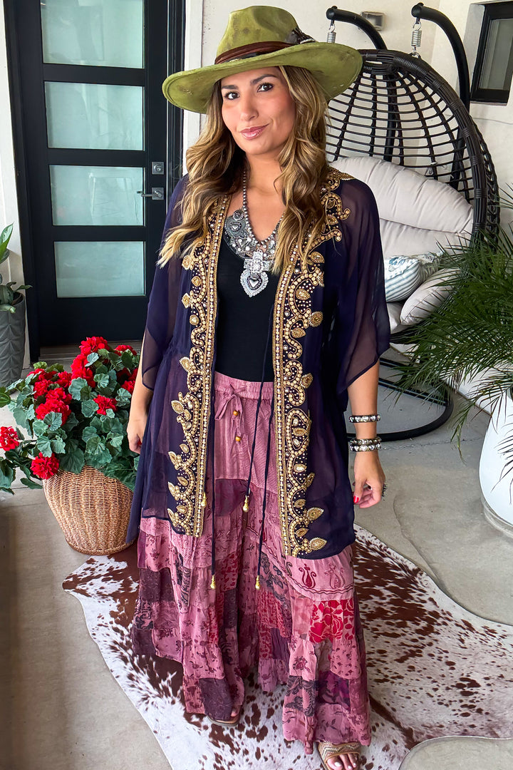 AHB EXCLUSIVE:  All That You Ever Dreamed Kimono - Navy -