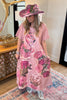 Flamingo Heirloom Pink Maxi Dress - 100% Cotton