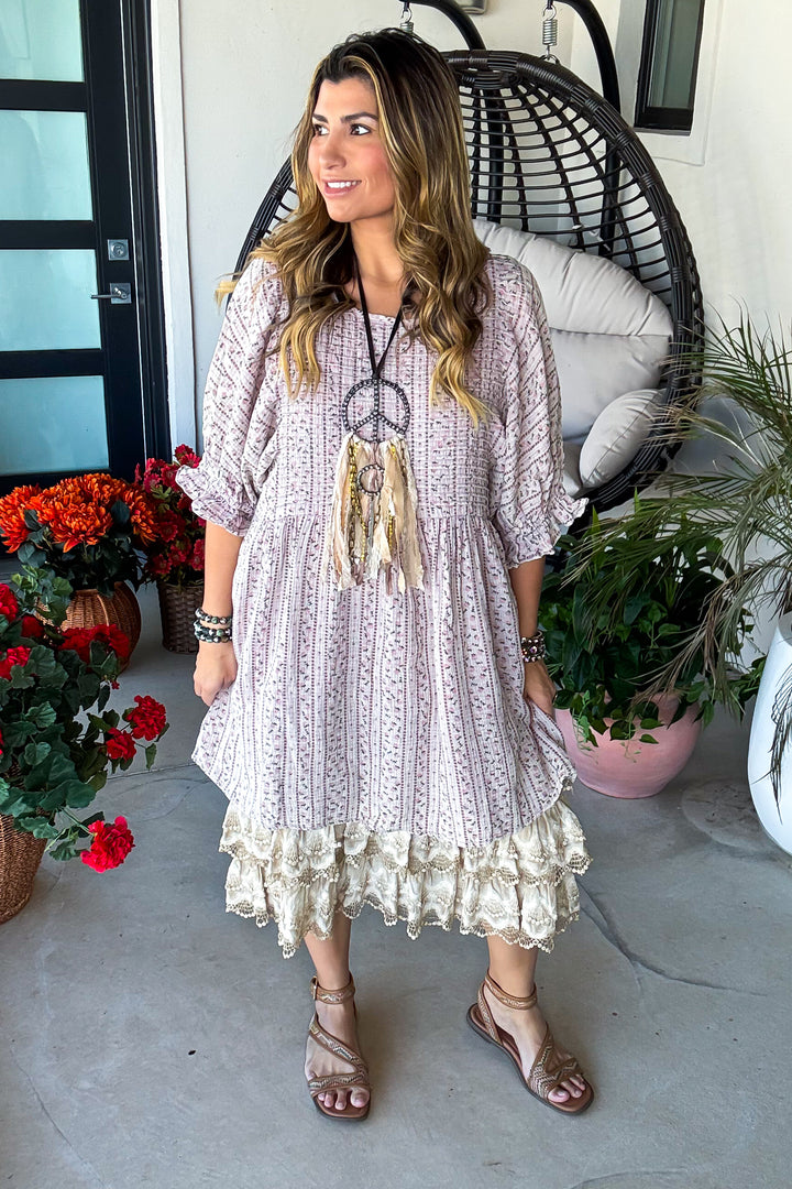 PRE ORDER The Softest Dress Ever - 100% Cotton - Dusty Lilac