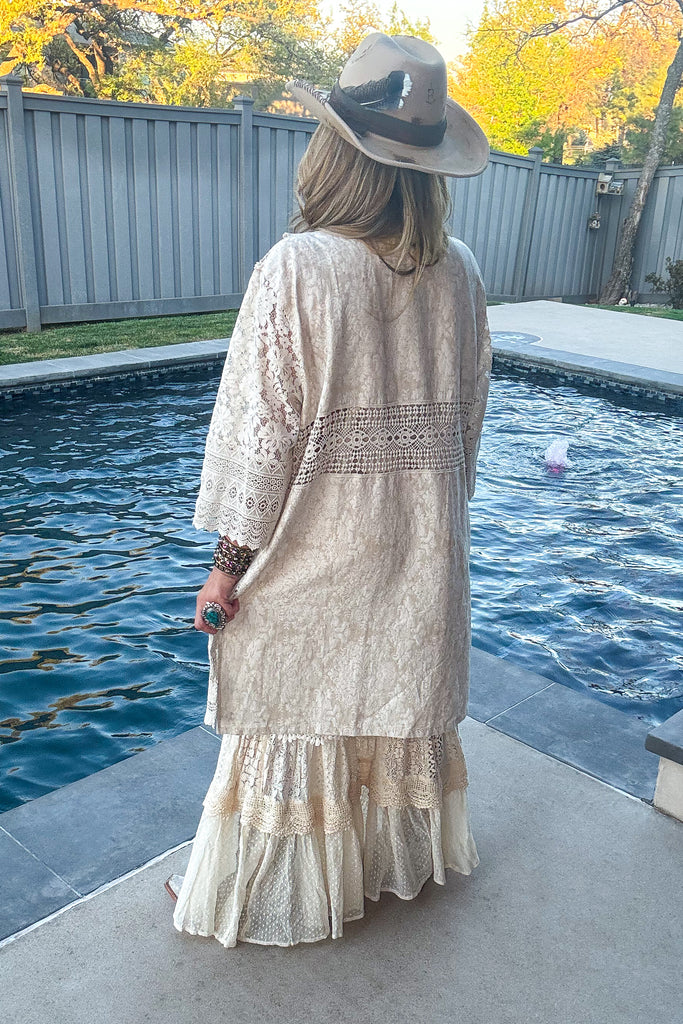 Timeless Grace Lace Duster - 100% COTTON - MADE IN USA