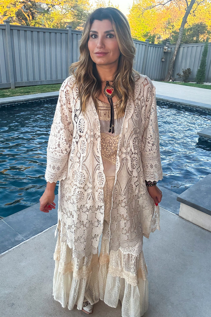 Timeless Grace Lace Duster - 100% COTTON - MADE IN USA