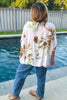 Watercolor Memories Blouse - Made In Italy - White