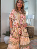 Butterfly Linen One Size Ruffle Pants