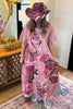 Flamingo Heirloom Pink Maxi Dress - 100% Cotton