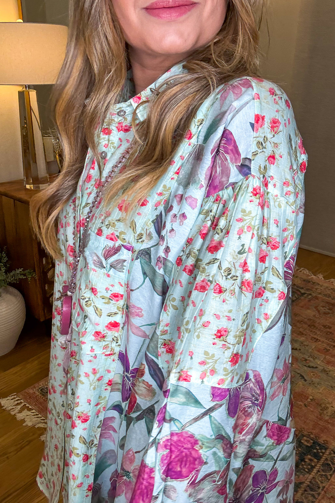 Wildflower Walks Tunic - Mint