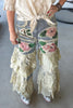 Painted Rose Patchwork Boho Pants
