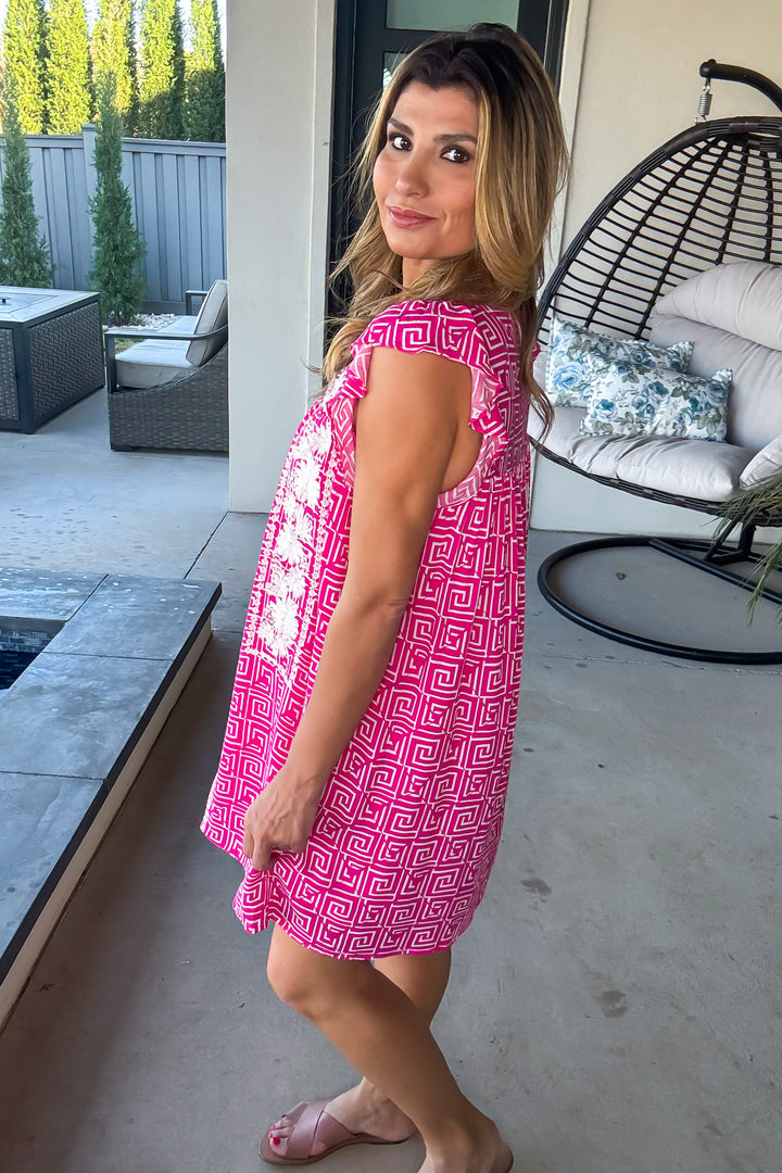 AHB EXCLUSIVE: Timeless Travels Dress - Hot Pink