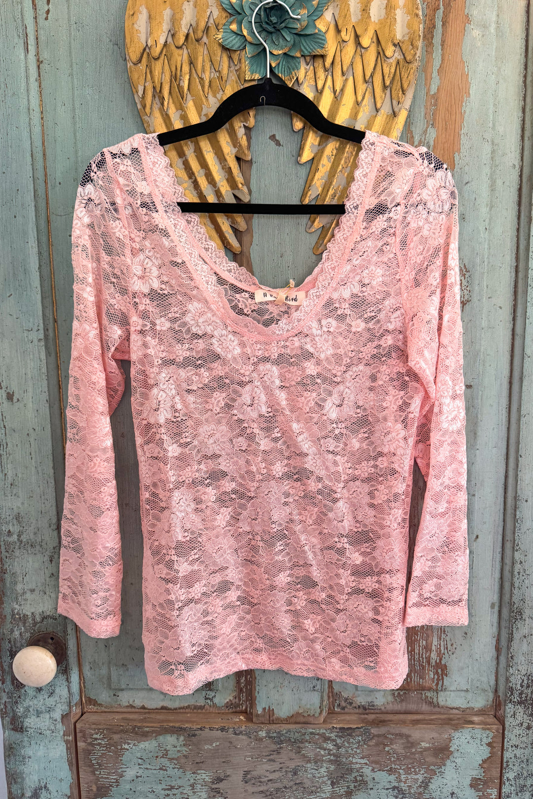 Pink Lace Mesh