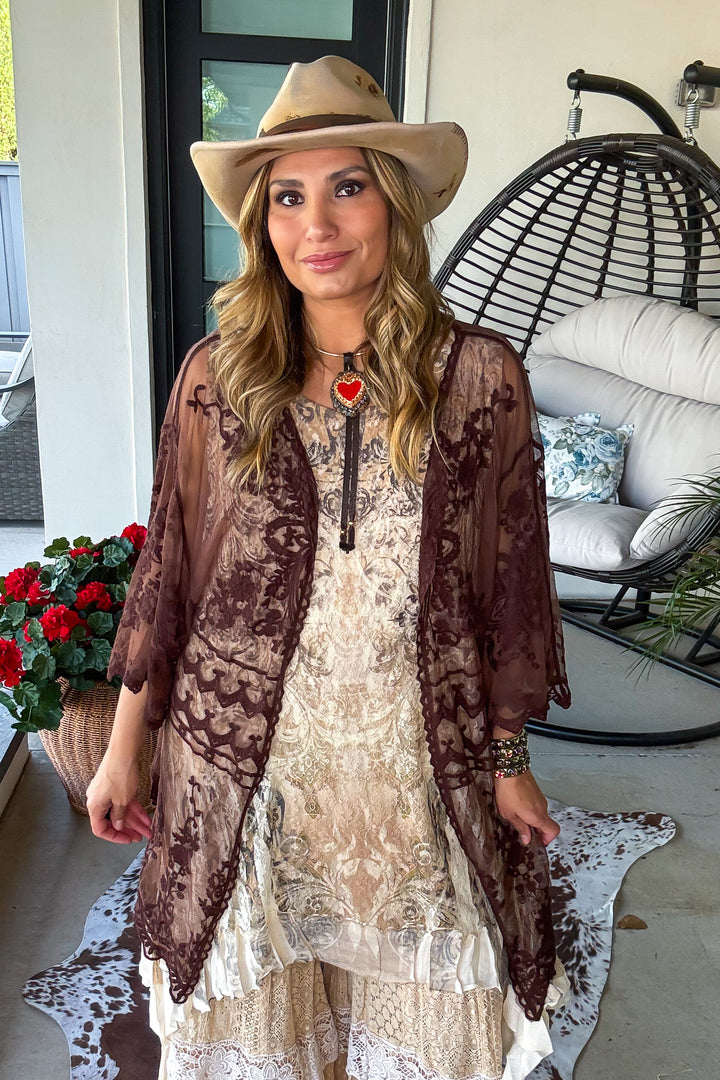 AHB EXCLUSIVE: Finding Perfection Kimono - Solid Brown