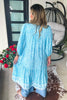 Willow Whips Kimono - Cyan Blue