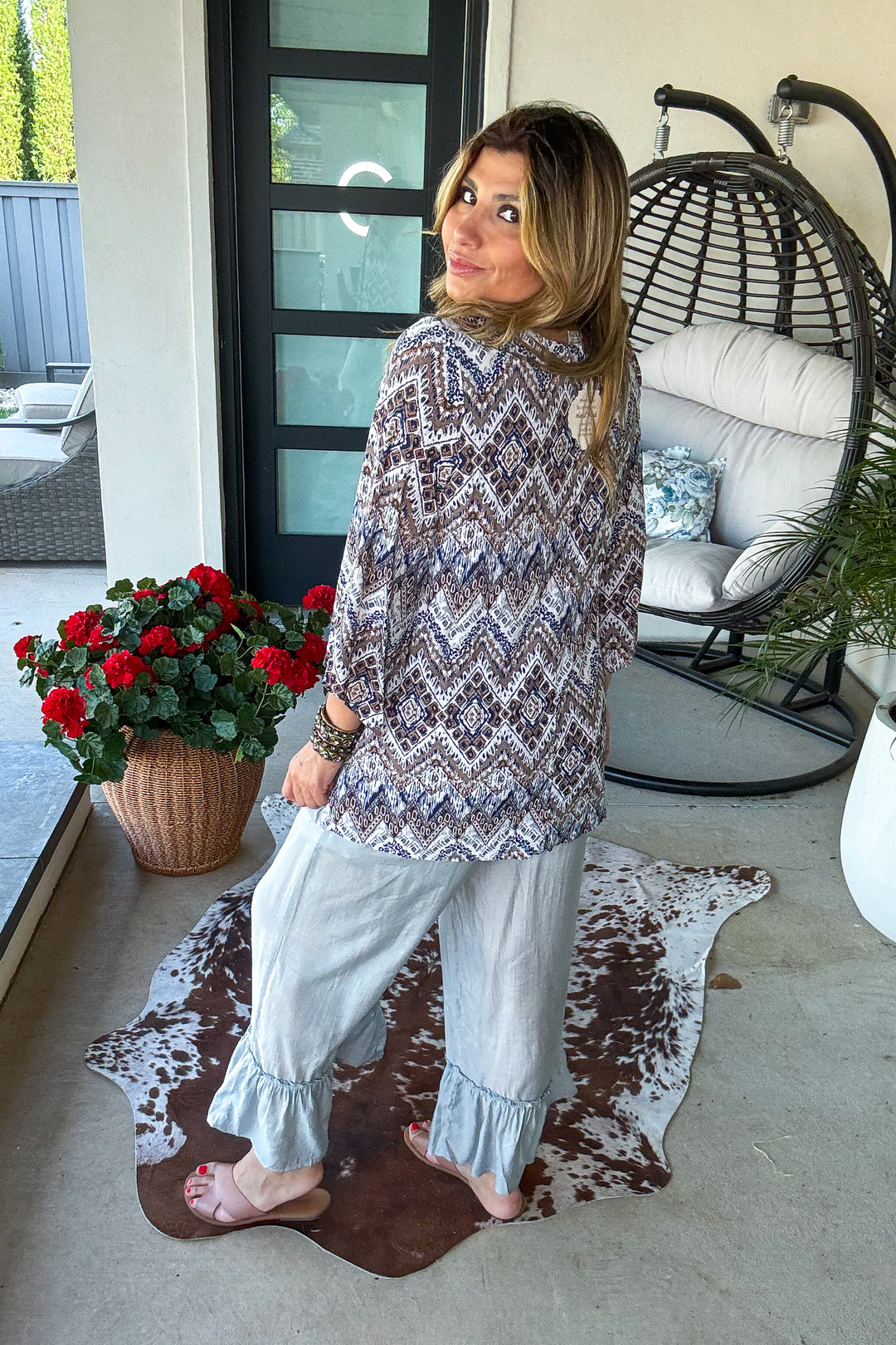 Part Of The Plan Top - Multi Gray
