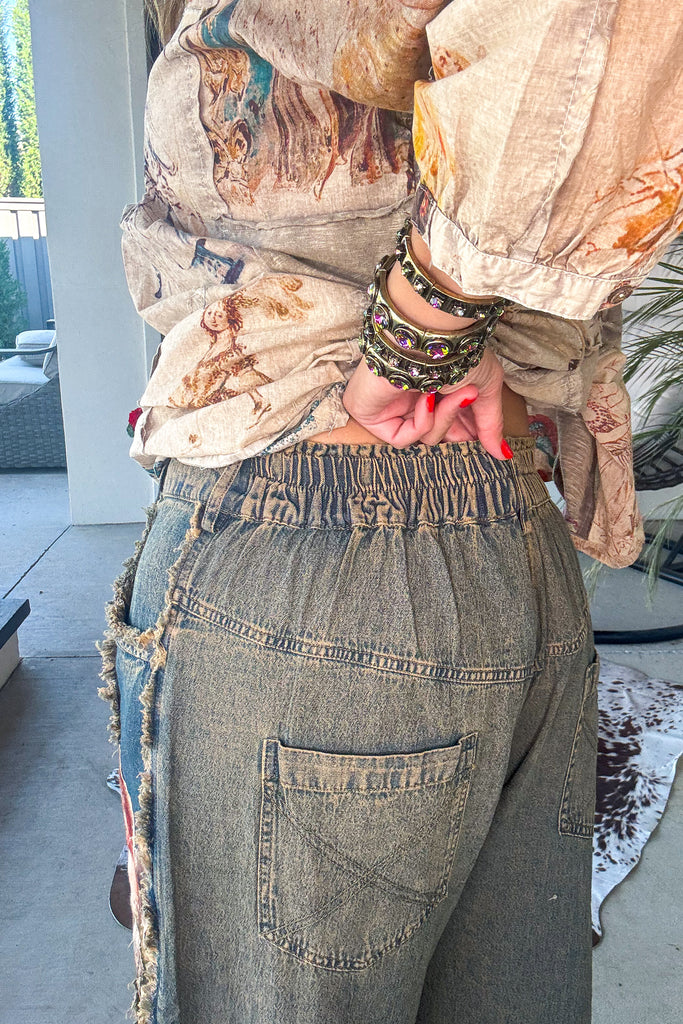 Angel Patchwork Jeans - 100% Cotton