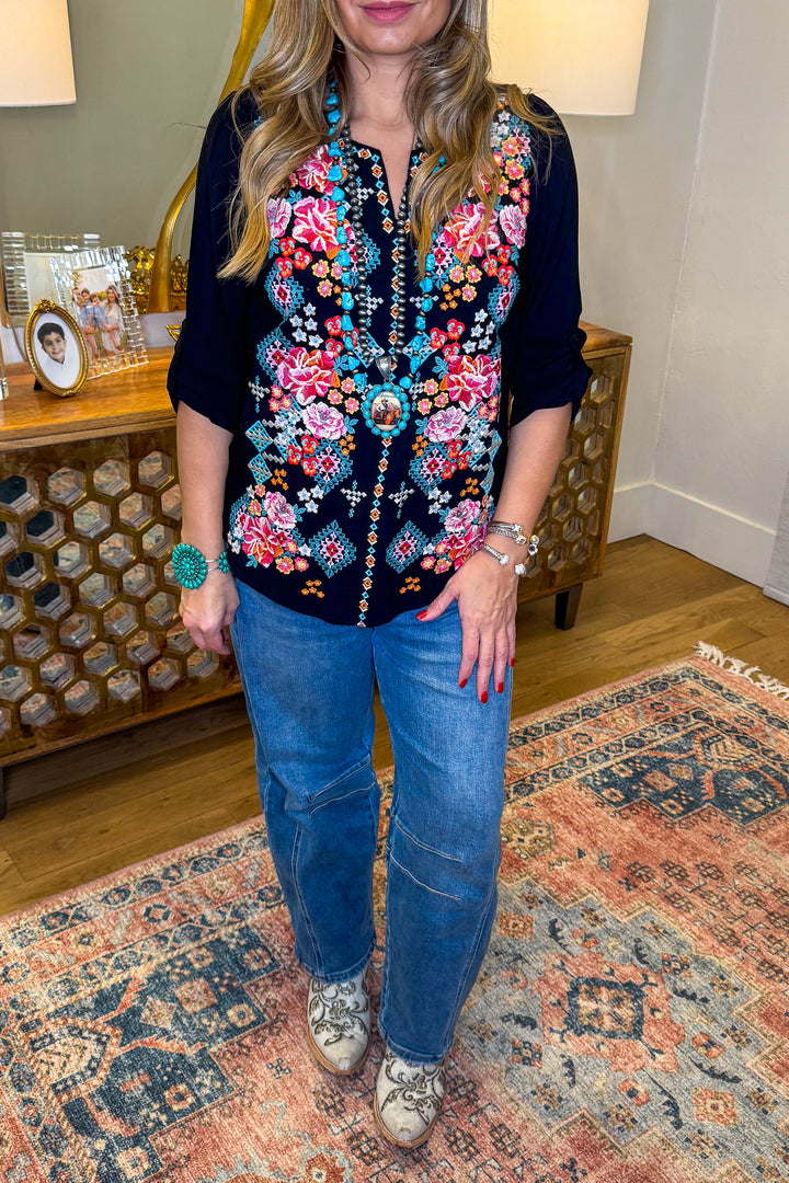 AHB EXCLUSIVE: Here We Go Again Blouse - Black - SALE