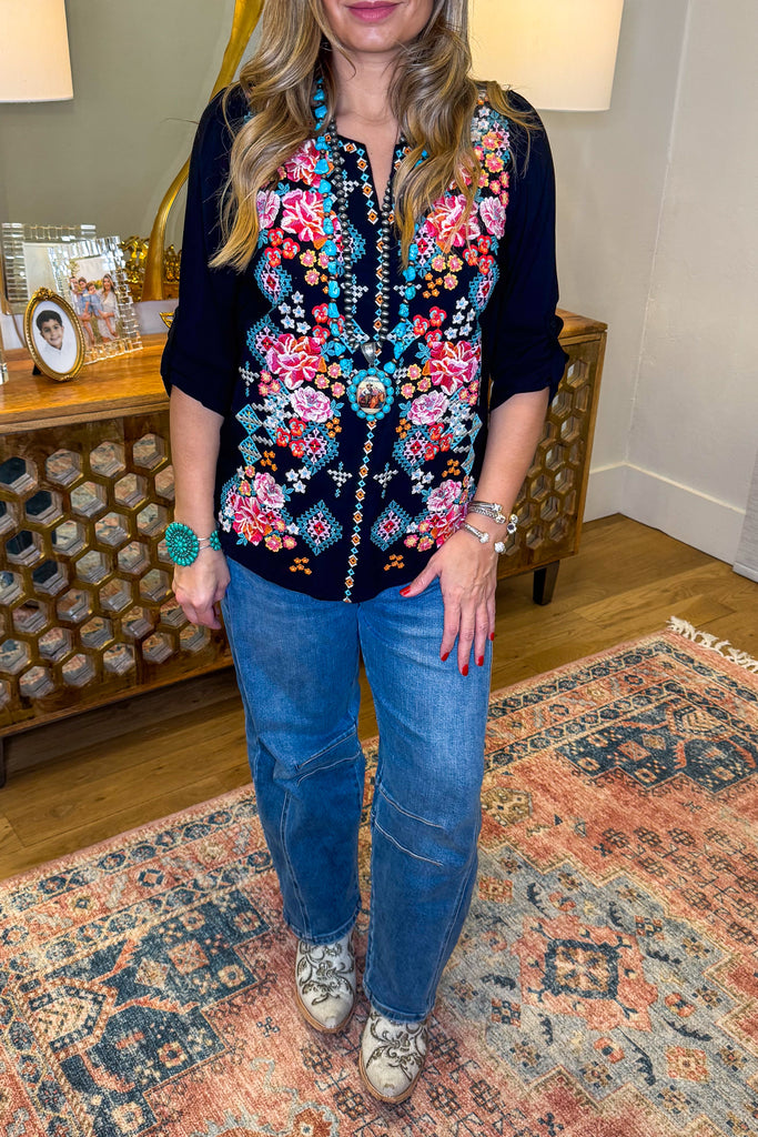 AHB EXCLUSIVE: Here We Go Again Blouse - Black - SALE
