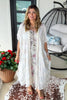 Shadded Blossom Linen Dress - 100% Linen