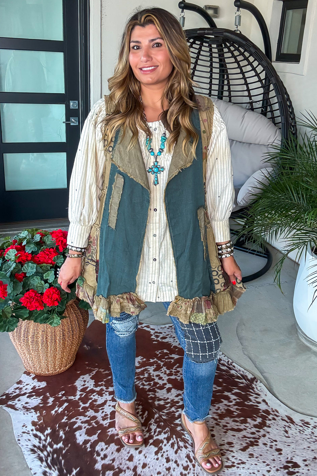 Blue Ridge Vintage Tunic - 100% Cotton - Natural