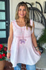 Tied With Grace Tunic/Tank - 100% Cotton - Pink