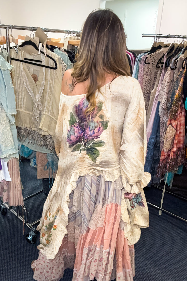 Ragged Rose Skirt -100% Cotton