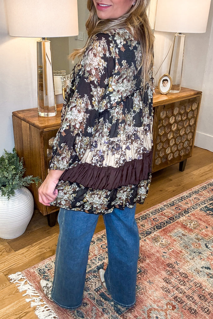 Unwavering Love Tunic - Black/Brown