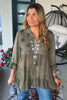 Gathering Sweetness Blouse - Gravel