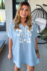 Driftwood Romance Oversized Dress - Denim