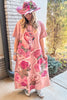 Flamingo Heirloom Pink Maxi Dress - 100% Cotton