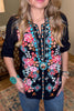 AHB EXCLUSIVE: Here We Go Again Blouse - Black - SALE