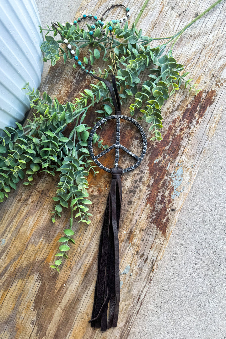 Jaded Gypsy Peace Sign Necklace