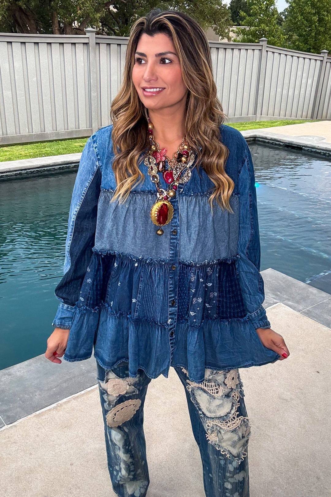 Carefree Afternoon Tunic - Denim