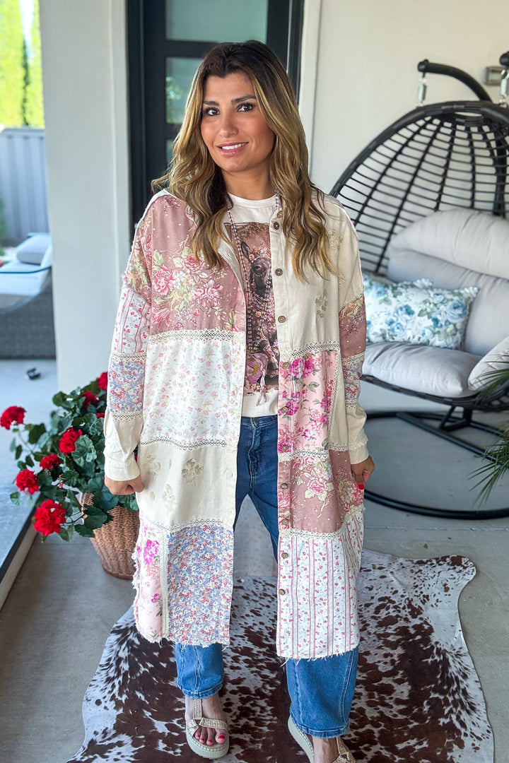 PRE ORDER: Peach Wood Haven Duster - Mauve
