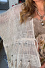 Starlit Sand Tie Front Cardigan - 100% Cotton - Natural