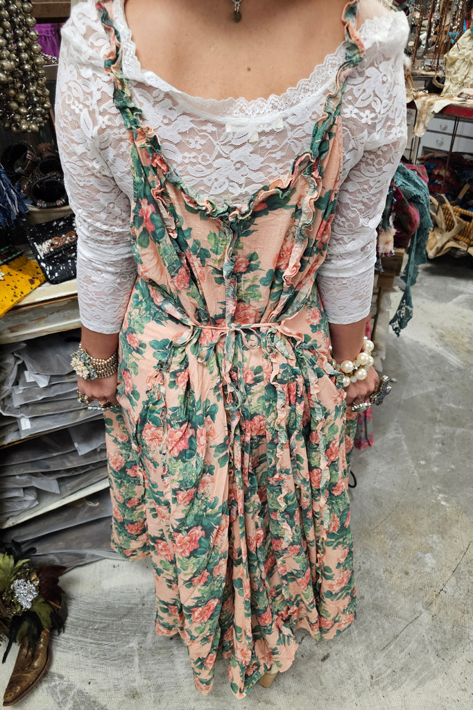 PRE ORDER: Roses and Dreams Maxi Dress - 100% Cotton - MADE IN USA