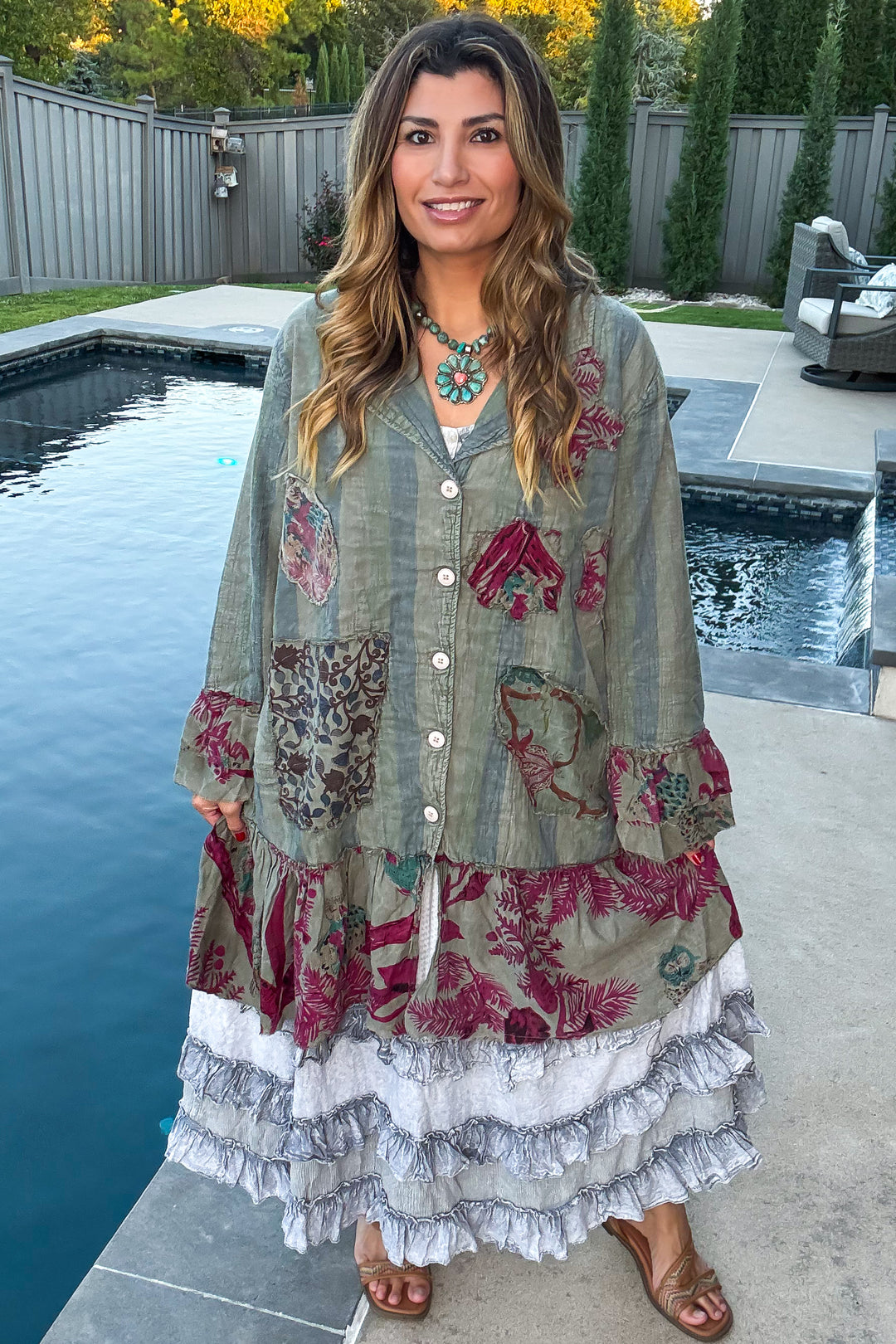 Pale Rosewood Duster - 100% Cotton