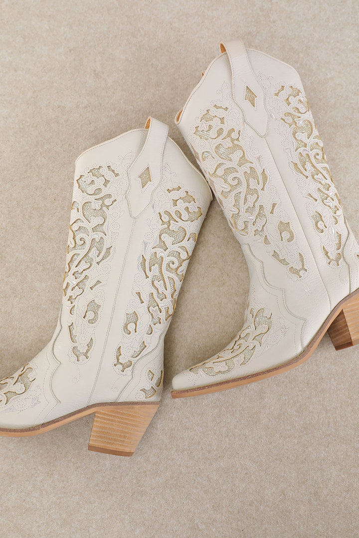 Golden Dust Western Cowboy Boots