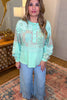 Ruffle Bottom Jeans - Lt. Denim