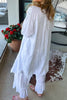 Making Dreams Dress/Duster - Made In Italy - White - 100% Linen