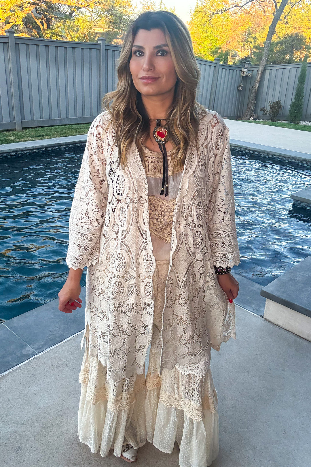 Heirloom Lace Pants - 100% Cotton - Natural