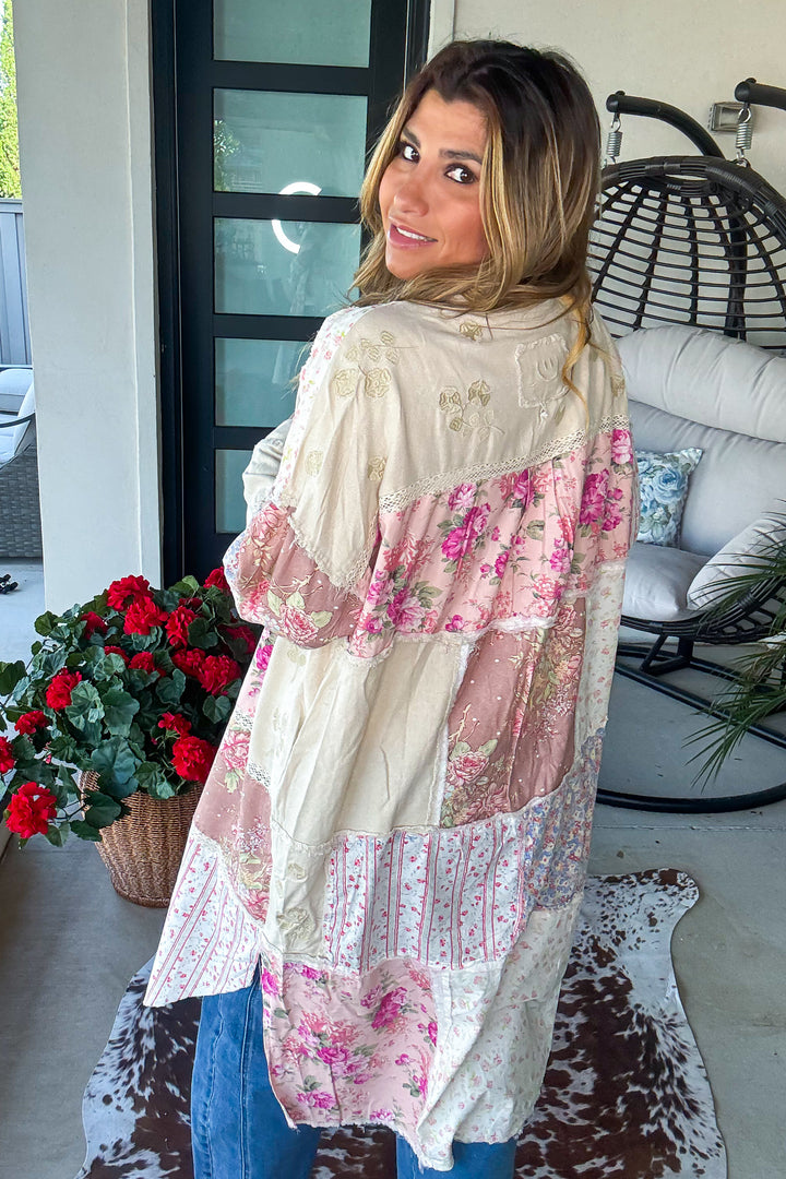 PRE ORDER: Peach Wood Haven Duster - Mauve