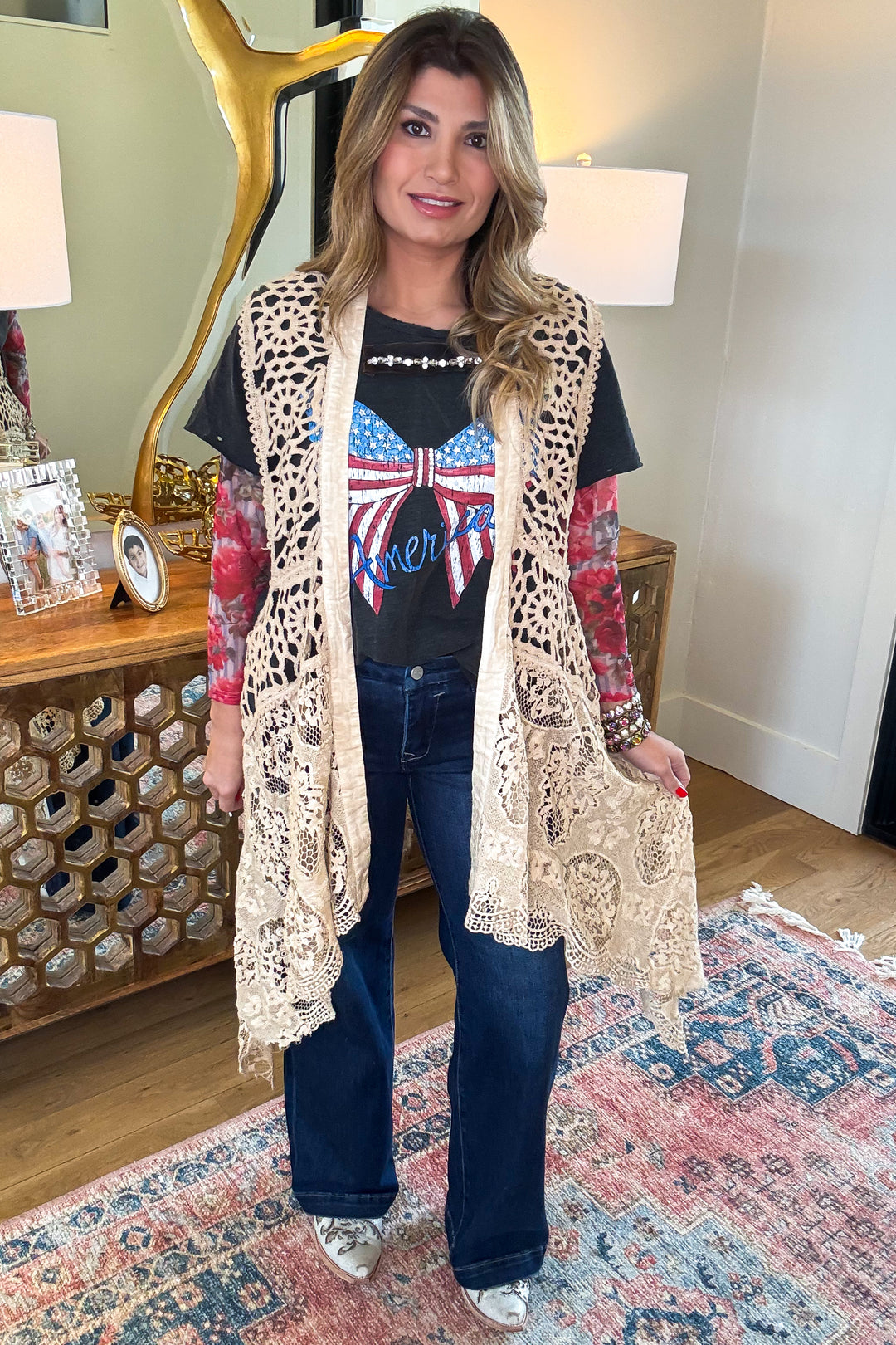 The Signature Style Wide Leg Jeans - Dark Denim