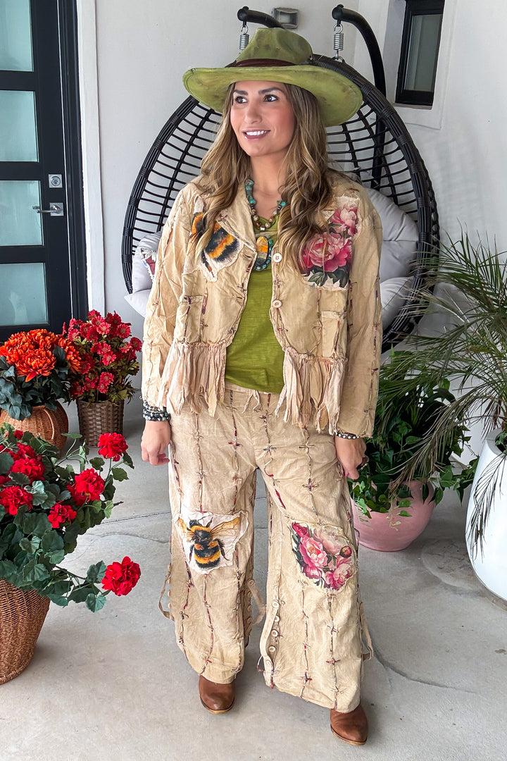 Bumble Bee Rose Jacket - 100% Cotton