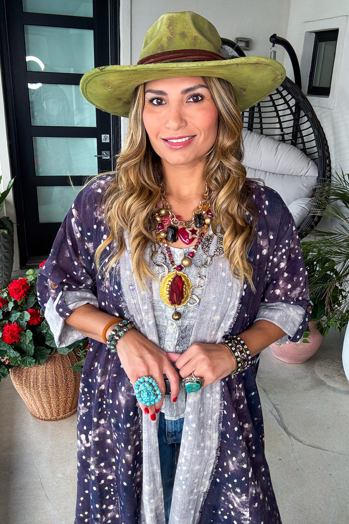 Moon and Stars Duster - 100% Cotton