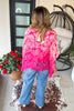 Enchanted Wings Silk Top - Pink - Made in Italy