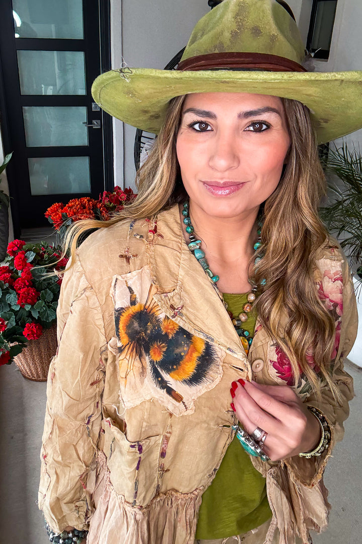 Bumble Bee Rose Jacket - 100% Cotton